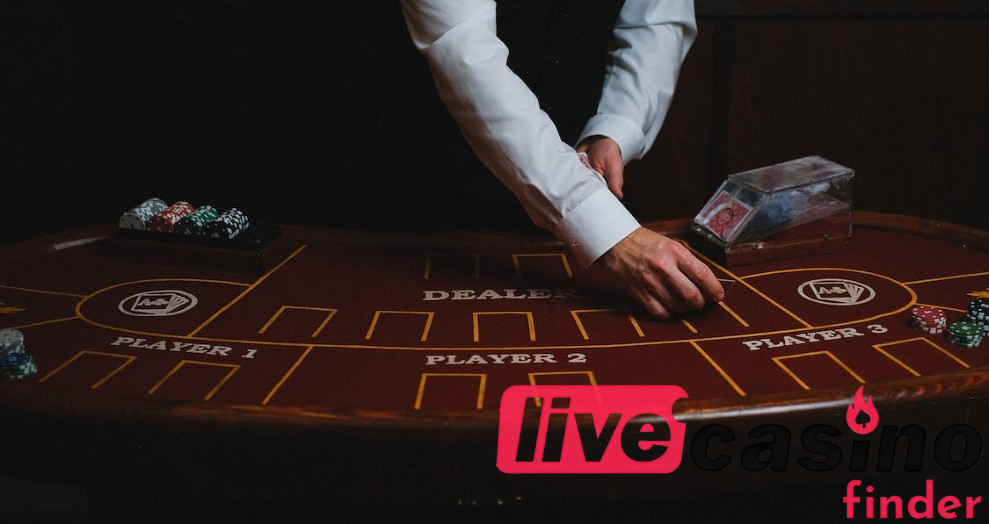 Live casino gaming process.